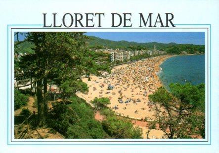 POSTAL PV11474: Lloret de Mar playa