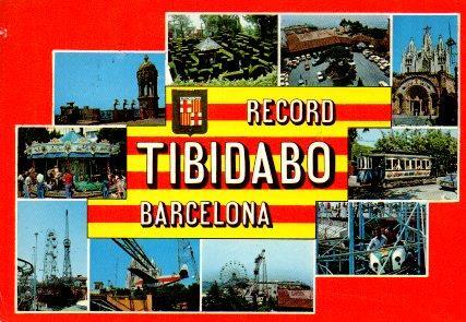POSTAL PV11328: Vistas varias del Tibidabo, Barcelona