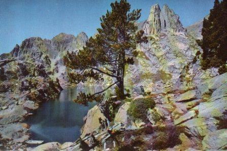 POSTAL PV11319: Valle de Espot, Lago y Aguilas d'Amitjes, Pirineo de Lerida