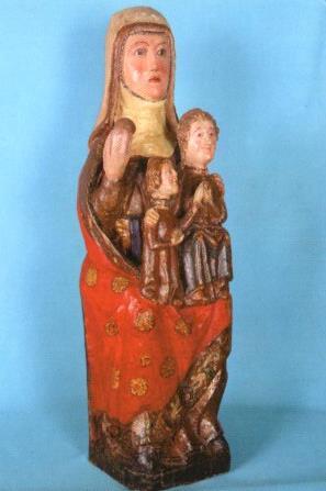 POSTAL PV11320: Santa Ana con la Virgen y el Niño Jesus, Museu de Poblet