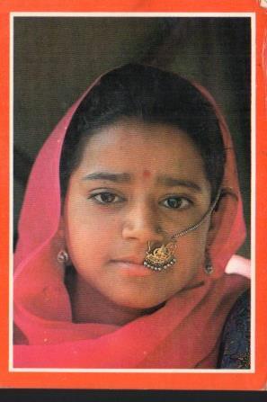 POSTAL PV11313: Lady Portrait at Chakdu Fair, Jaipur