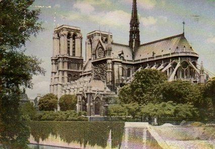 POSTAL PV11346: Notre Dame et le petit bras de la Seine, Paris