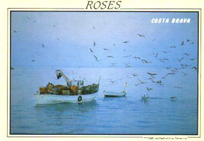 POSTAL PV11376: La pesca en Roses, Costa Brava