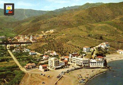 POSTAL PV11385: Vista general aerea de Colera, Costa Brava