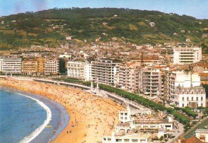 POSTAL PV11358: Playa de la Concha, San Sebastian
