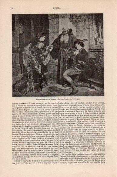 LAMINA V41742: Los desposorios de Romeo y Julieta por C. Becquer