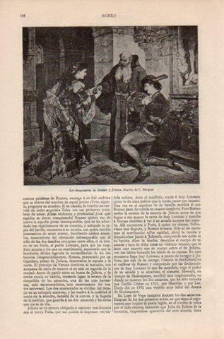 LAMINA V41742: Los desposorios de Romeo y Julieta por C. Becquer