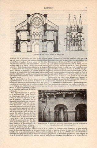 LAMINA V41735: Catedral de Limburg e iglesia de Geinhausen