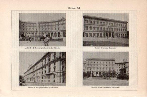 LAMINA V41724: Edificios varios en Roma