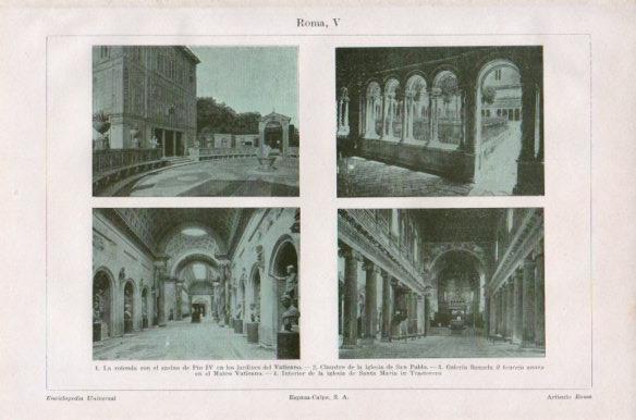 LAMINA V41723: Interiores de edificios en Roma