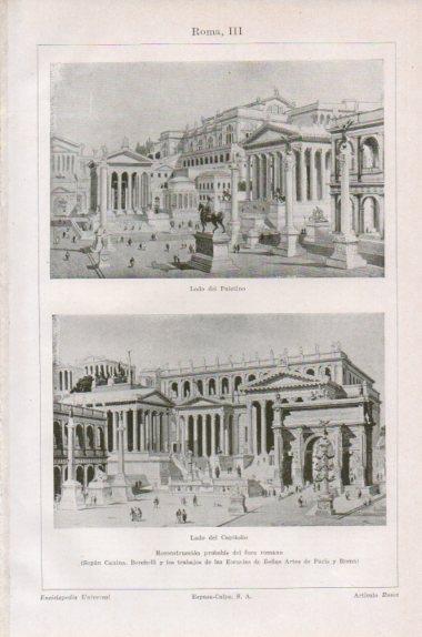 LAMINA V41719: Reconstruccion del Foro de Roma