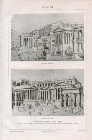 LAMINA V41719: Reconstruccion del Foro de Roma