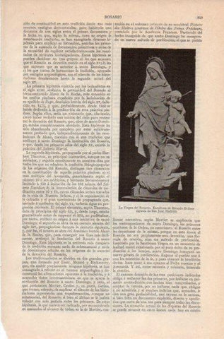 LAMINA V41771: La Virgen del Rosario por Ricardo Bellver
