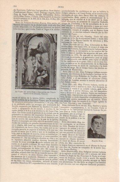 LAMINA V41765: La Virgen con santa Rosa por Tiepolo