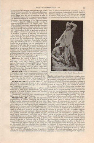 LAMINA V41750: Monumento de Roncesvalles