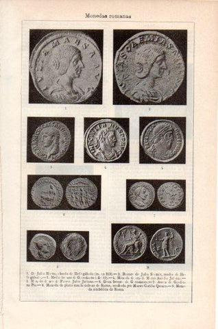 LAMINA V41718: Monedas romanas