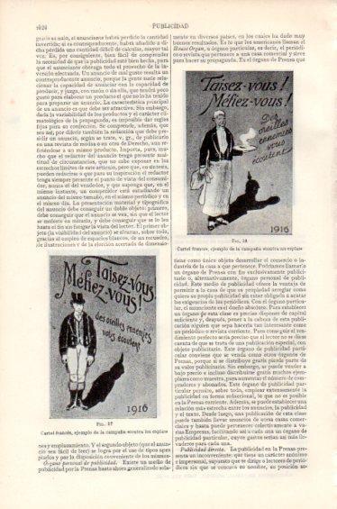 LAMINA V41686: Publicidad cartel frances contra los espias