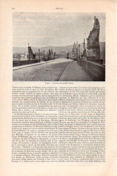 LAMINA V41671: Estatuas del puente Carlos en Praga