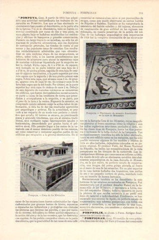 LAMINA V41667: Casa de los Misterios en Pompeya