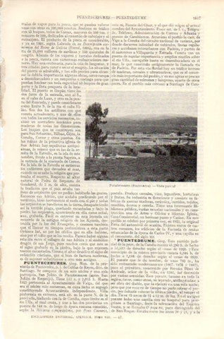 LAMINA V41687: Vista parcial Puentecesures, Pontevedra