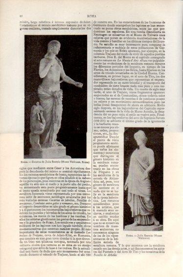 LAMINA V41710: Julia Soemia estatuas