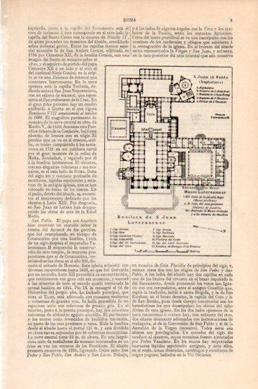 LAMINA V41701: Planta Basilica de S. Juan Lateranense