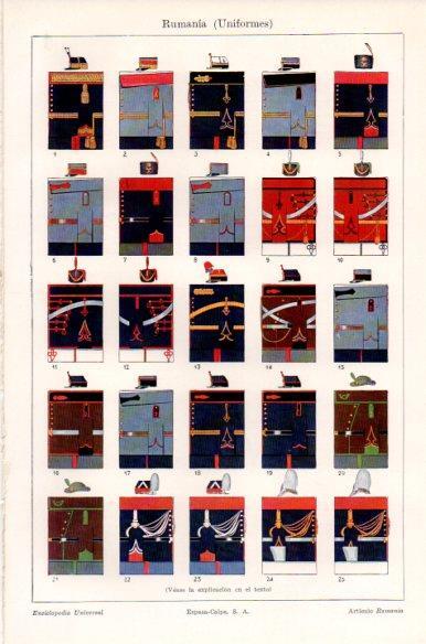LAMINA V41844: Uniformes de Rumania