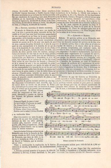 LAMINA V41843: Himno nacional de Rumania