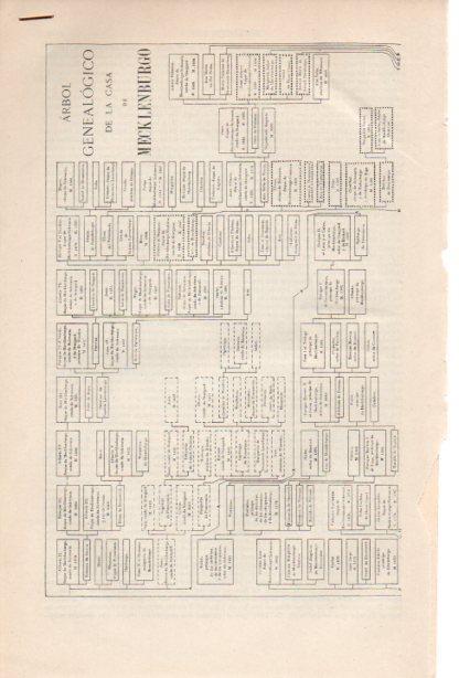 LAMINA V41885: Entrada Arbol Genealogico de la Casa de Mecklenburgo
