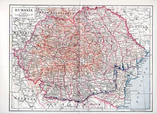 LAMINA V41878: Mapa de Rumania