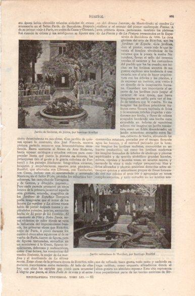 LAMINA V41869: Jardin de Guiteras por S. Rusiñol