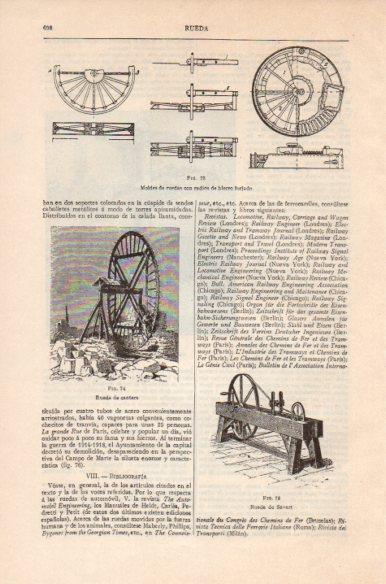 LAMINA V41830: Rueda de cantera y rueda de Savart