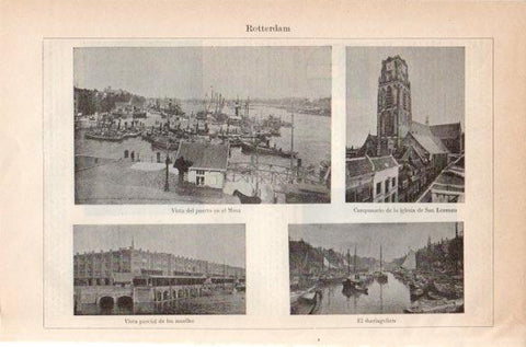 LAMINA V41794: Vistas de Rotterdam