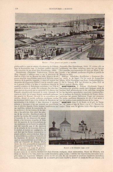 LAMINA V41785: Vista general y el Kremlin de Rostov
