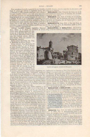 LAMINA V41780: Castillo de Lagnara, grabado de Rosaspina