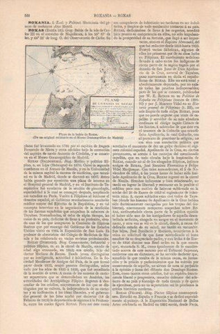 LAMINA V41801: Plano de la bahia de Roxas