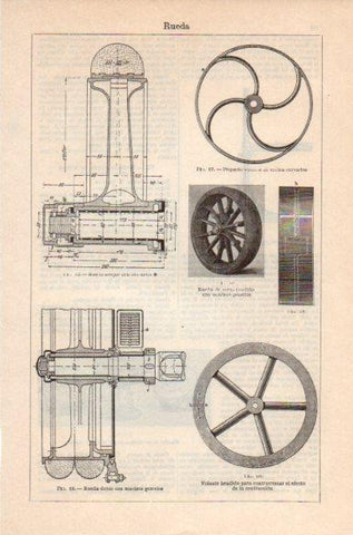 LAMINA V41829: Ruedas