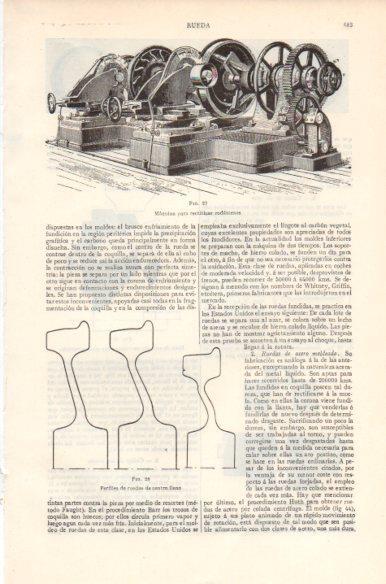 LAMINA V41824: Rueda, maquina para rectificar rodamenes