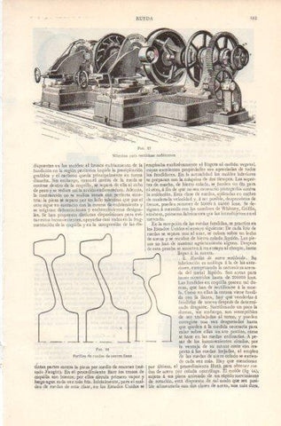 LAMINA V41824: Rueda, maquina para rectificar rodamenes