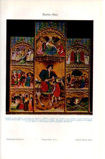 LAMINA V41512: Retablo de San Martin por Sanpere y Miquel