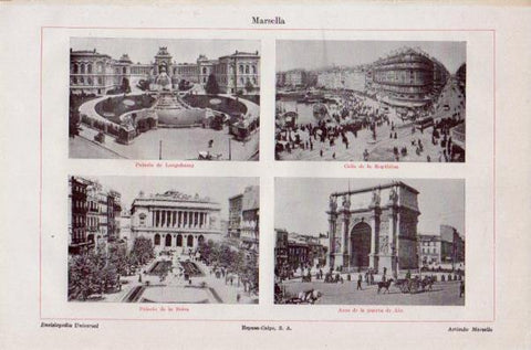 LAMINA V41497: Edificios en Marsella
