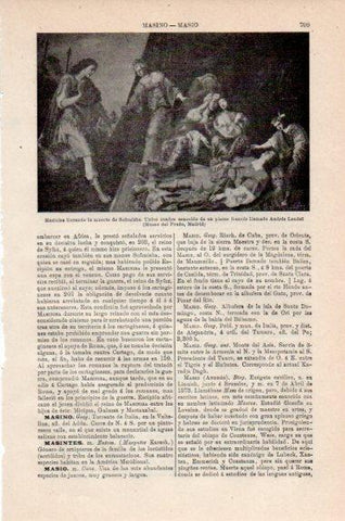 LAMINA V41541: Masinisa llorando la muerte de Sofonisba por A. Leudel