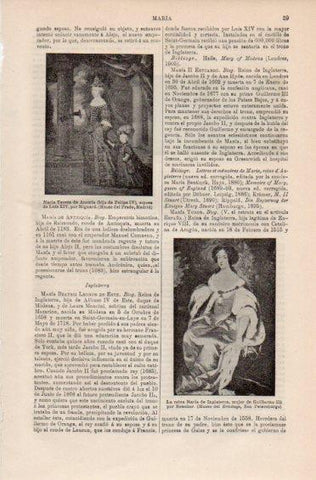 LAMINA V41451: Reina Maria de Inglaterra por Netscher