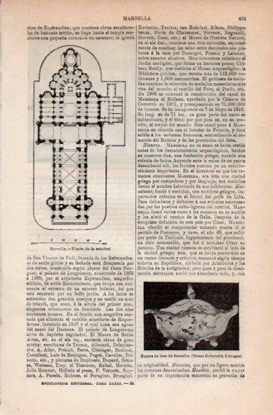 LAMINA V41481: Planta de la Catedral de Marsella