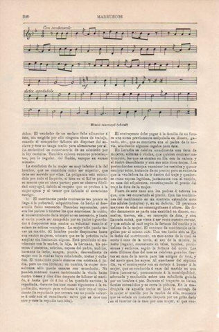 LAMINA V41478: Himno oficial de Marruecos