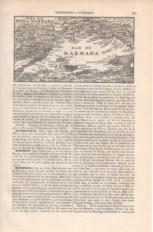 LAMINA V41469: Mapa del Mar de Marmara