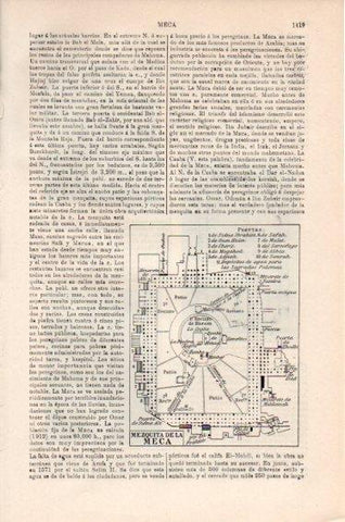 LAMINA V41609: Plano de la Mezquita de La Meca
