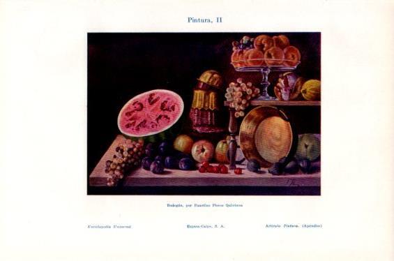 LAMINA V41655: Bodegon por F. Flores Quintana