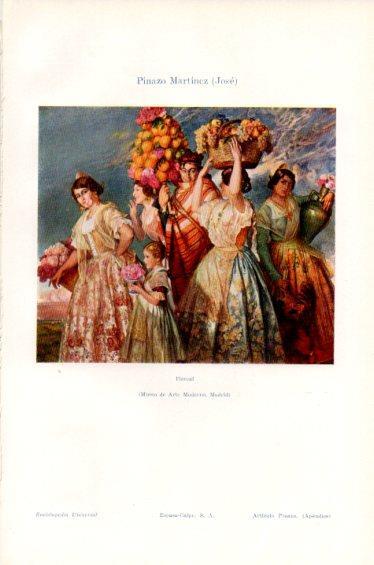 LAMINA V41644: Floreal por J. Pinazo Martinez