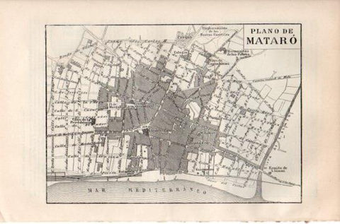 LAMINA V41564: Plano de Mataro, Barcelona
